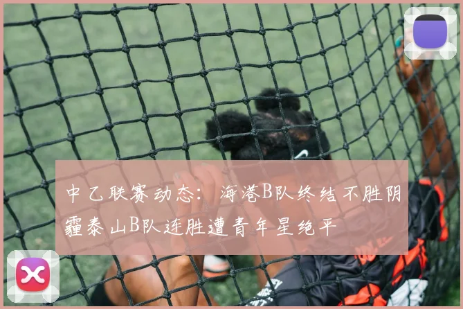 中乙联赛动态：海港B队终结不胜阴霾泰山B队连胜遭青年星绝平